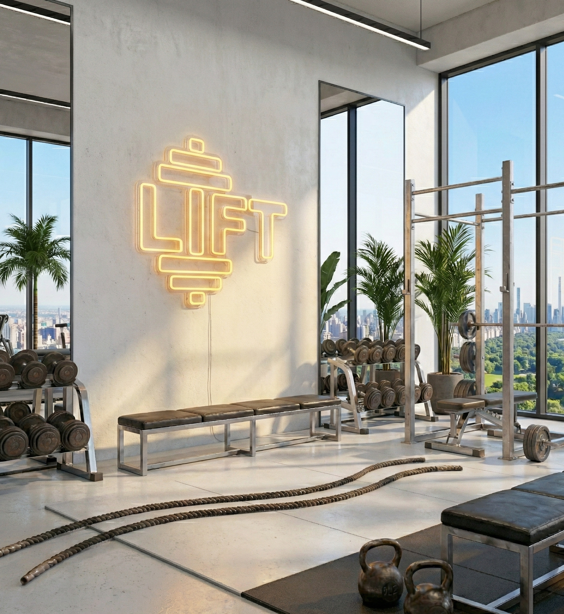 LIFT Dambıl Tasarımlı Neon Tabela