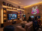 Gamer Rock On Neon Duvar Tabelası