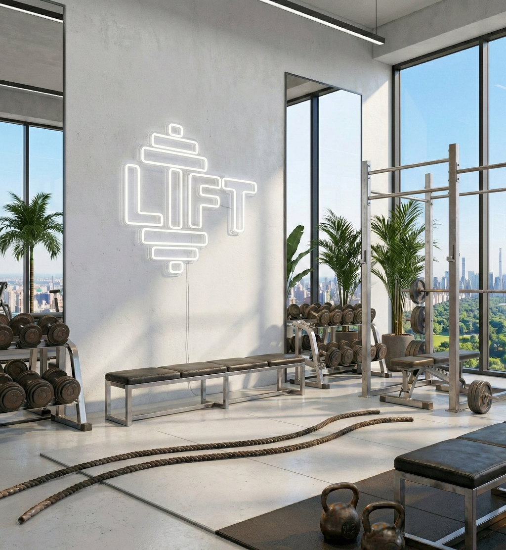 LIFT Dambıl Tasarımlı Neon Tabela