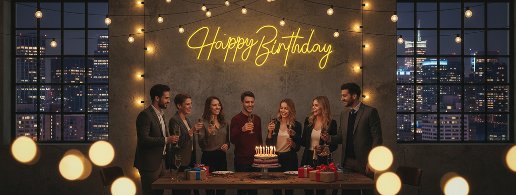 Happy Birthday (İyi ki Doğdun) Konsept Neon Tabela