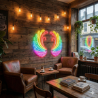 Gökkuşağı LED Neon Kanatlar