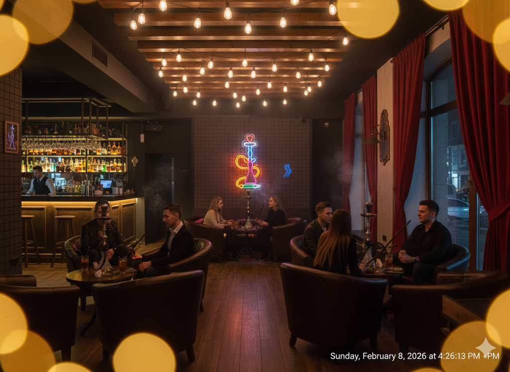 Dekoratif Nargile Tasarım Neon Led Tabela