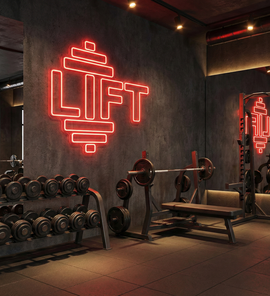 LIFT Dambıl Tasarımlı Neon Tabela