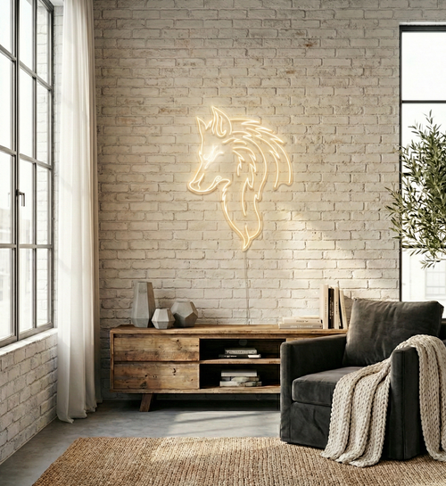 Asil Kurt Figürlü Özel Tasarım LED Neon Tabela