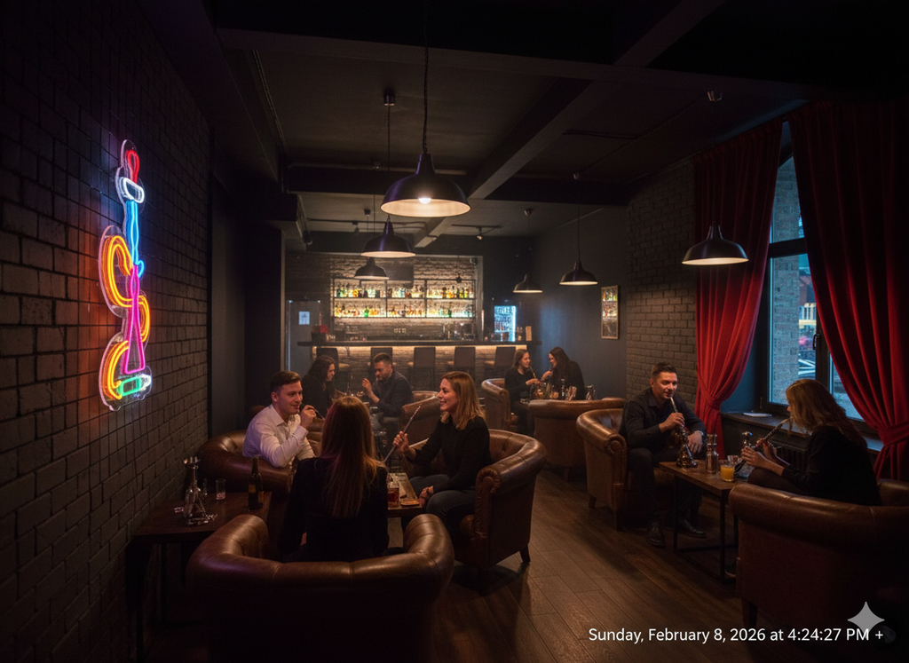Dekoratif Nargile Tasarım Neon Led Tabela