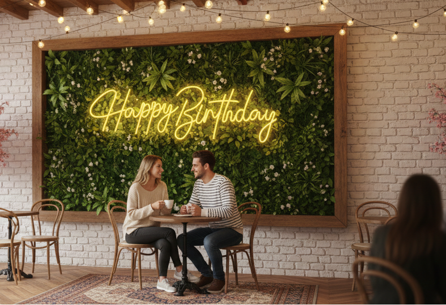 Happy Birthday (İyi ki Doğdun) Konsept Neon Tabela