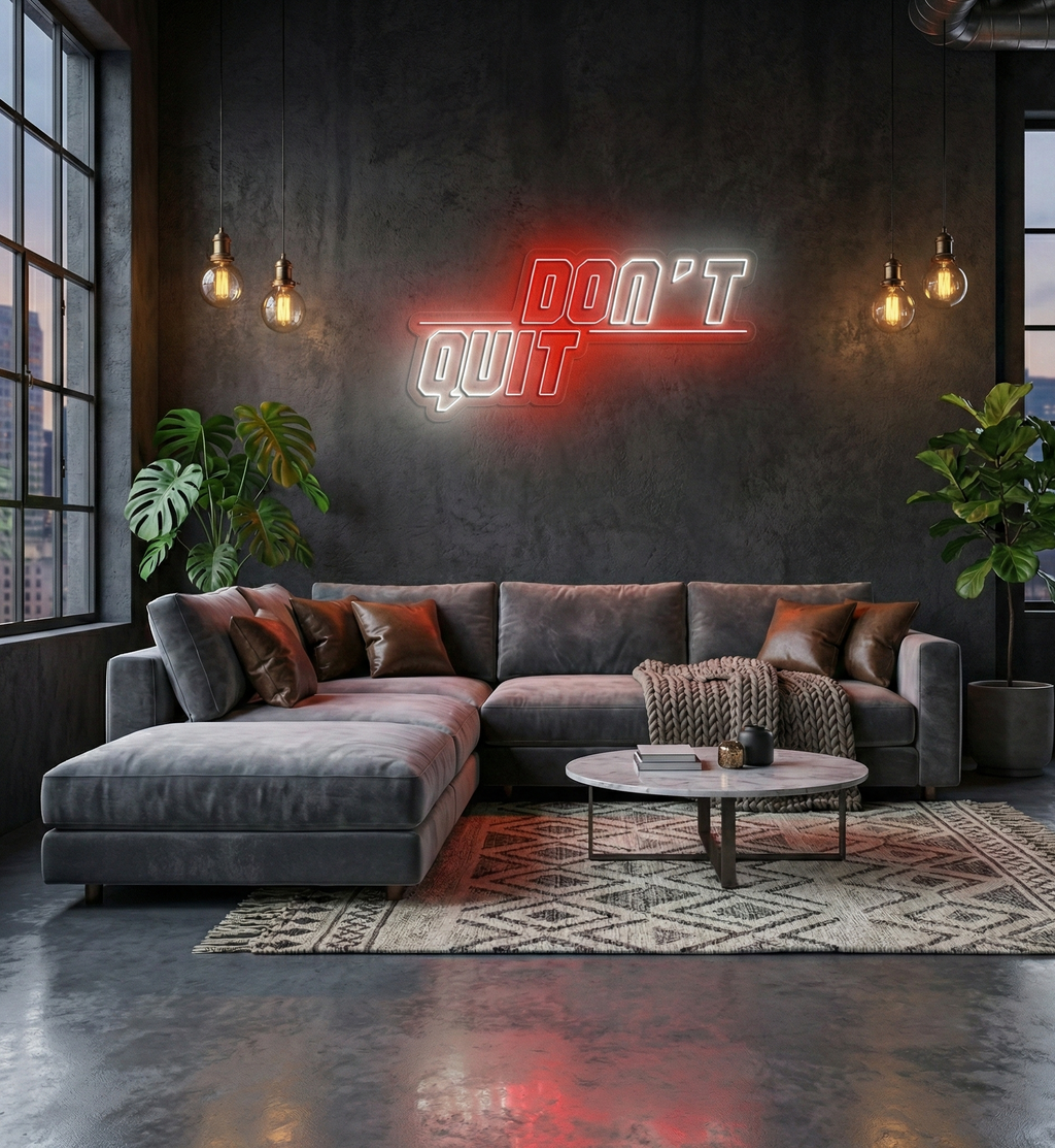 DON'T QUIT / DO IT Neon Duvar Dekoru