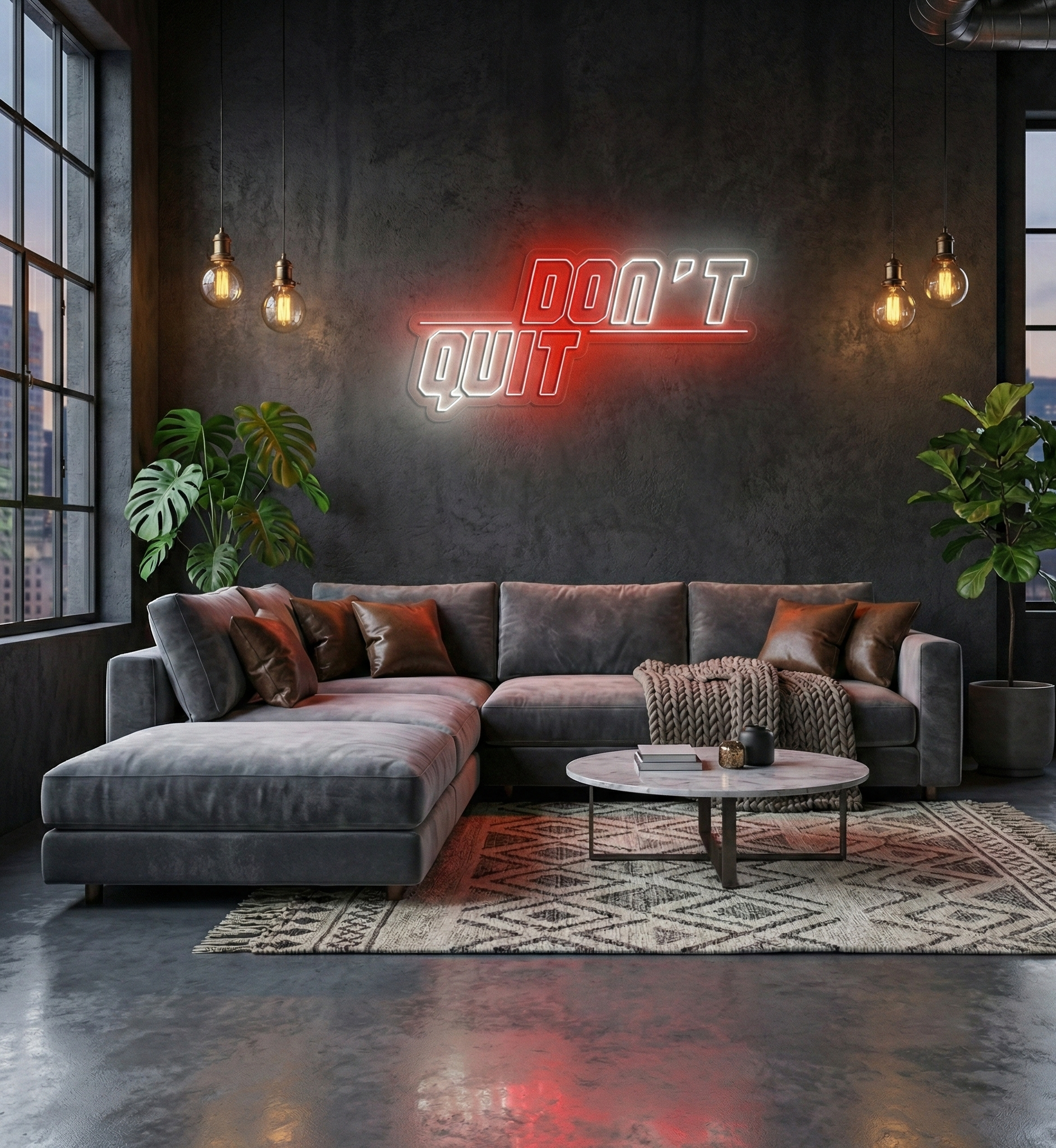 DON'T QUIT / DO IT Neon Duvar Dekoru