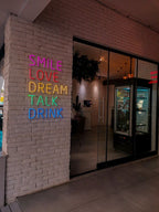 Gökkuşağı Renkli Smile Love Dream Tasarım Neon Led Tabela